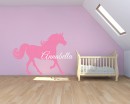 Décalcomanies murales pour chevaux avec nom personnalisé Décalcomanies murales pour chevaux avec nom personnalisé